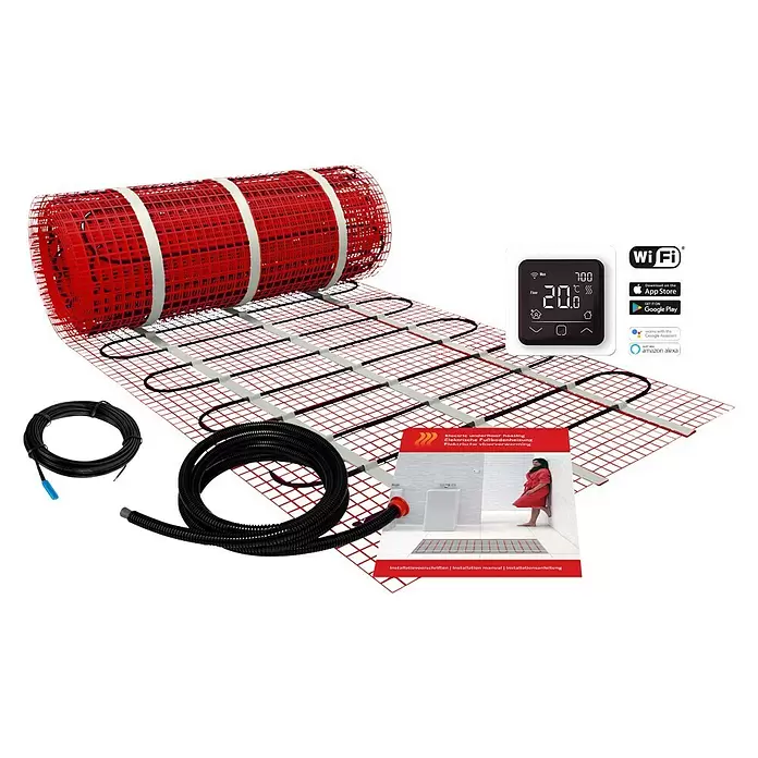 Vloerverwarming Powered By MAGNUM - Verwarmbaar oppervlak: 1 m², 150 W/m² - Diagonaal zicht