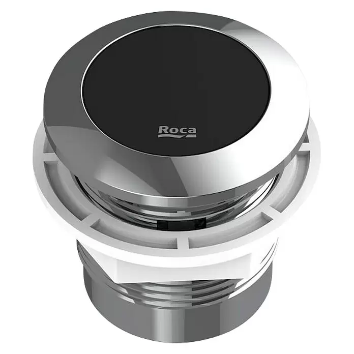 Roca Pack de WC Teras Rimless Touchless - Sin borde de descarga, Con esmalte antibacteriano, Salida dual, Blanco - Vista angular