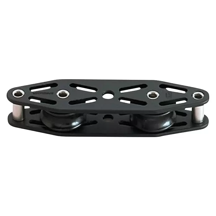 Seilflechter Motón - 2 ruedas, Espesor de mamparo: 12 mm, Cojinete de bolas - Vista angular