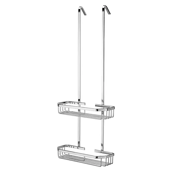 Camargue Cesta de baño Juma - 30 x 11,8 x 75 cm, Cromo, Brillante - Vista angular