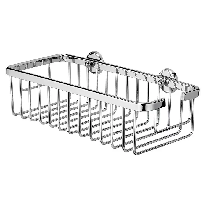 Camargue Kupaonska tuš polica Sami - 30 x 13,2 x 7,7 cm, Krom, Sjaj - Dijagonalni pogled
