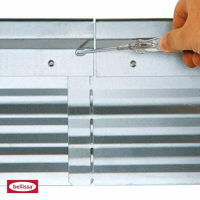 Bellissa Rasenkante Metall NT - 118 x 20 cm - Detailaufnahme