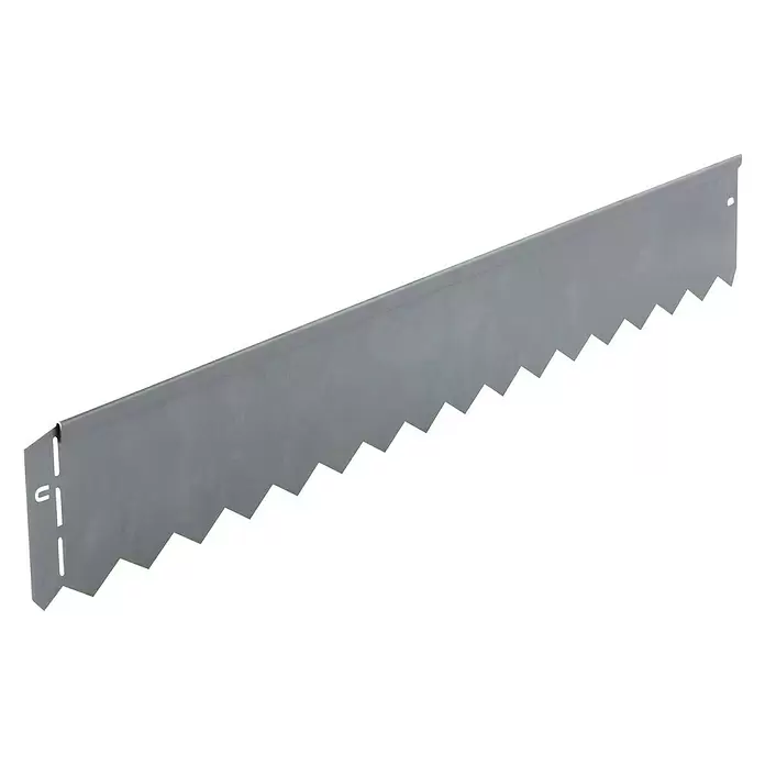 Bellissa Rasenkante Serra - 103 x 0,1 x 12 cm, Silber, Metall - Diagonale Ansicht