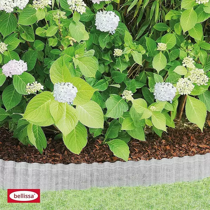 Bellissa Obroba za trato [SI] Welle - 500 x 14 cm, Kovina, Pocinkano - Zračna perspektiva
