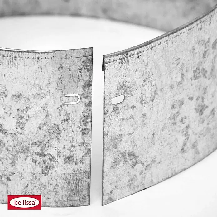 Bellissa Rasenkante Kreis - 40 x 13 cm, Stahl, Verzinkt - Detailaufnahme