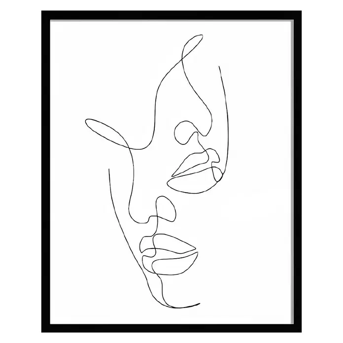 Bild Set - Face, B x H: 40 x 50 cm, 2 -tlg. - Vorderansicht