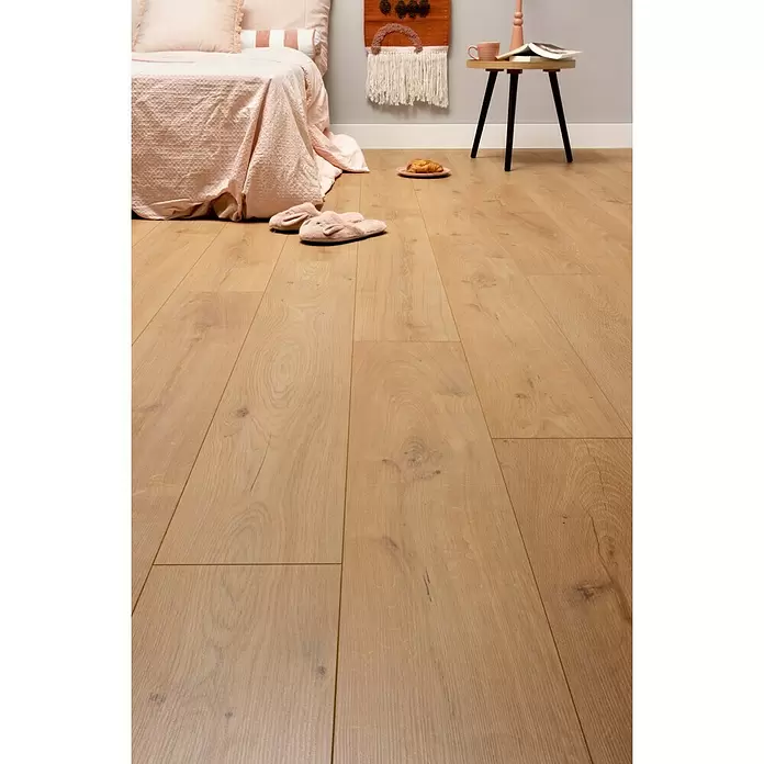CanDo Laminaat Basic Groove Eiken Natuur - 130 cm x 20,5 cm x 7 mm, Planken - Sfeeropname