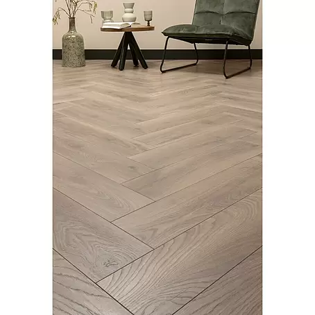 CanDo  Laminaat Herringbone Donkergrijs Eiken