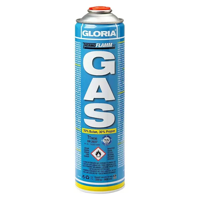 Gloria Thermoflamm bio Gas-Nachfüllkartusche - 600 ml - Vorderansicht