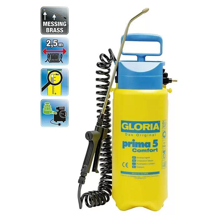 Gloria Drucksprühgerät Prima 5 Comfort - 5 l - Vorderansicht