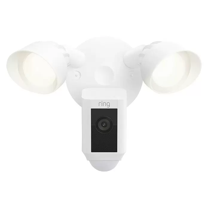 Ring Überwachungskamera Floodlight Cam Wired Plus - Weiß, 1.920 x 1.080 Pixel (Full HD) - Vorderansicht