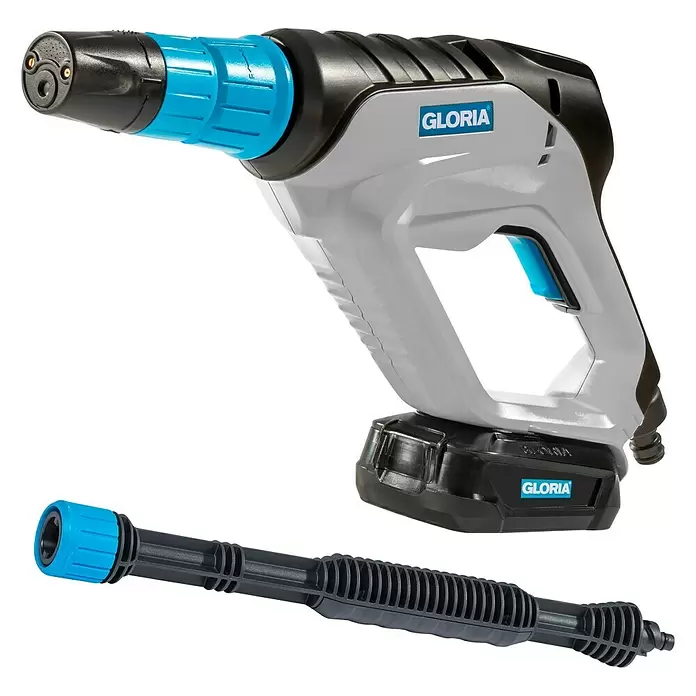 Gloria Druckreiniger MultiJet - 18 V, Li-Ionen, 1 Akku, Max. Druck: 24,9 bar - Diagonale Ansicht