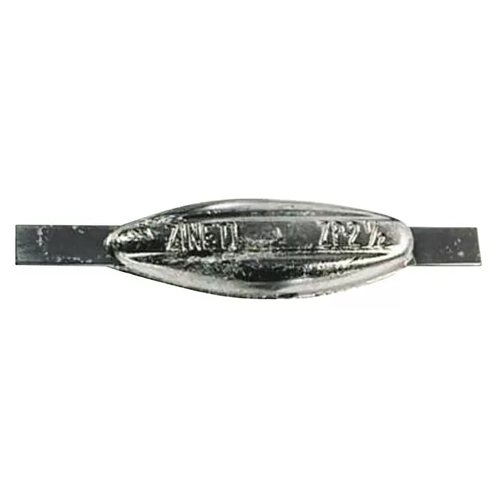 Ánodo de sacrificio con pletina - 1,13 kg, Zinc - Vista angular