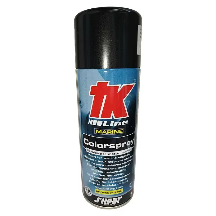 Pintura en spray TK Suzuki - 400 ml, Negro metalizado - Vista frontal