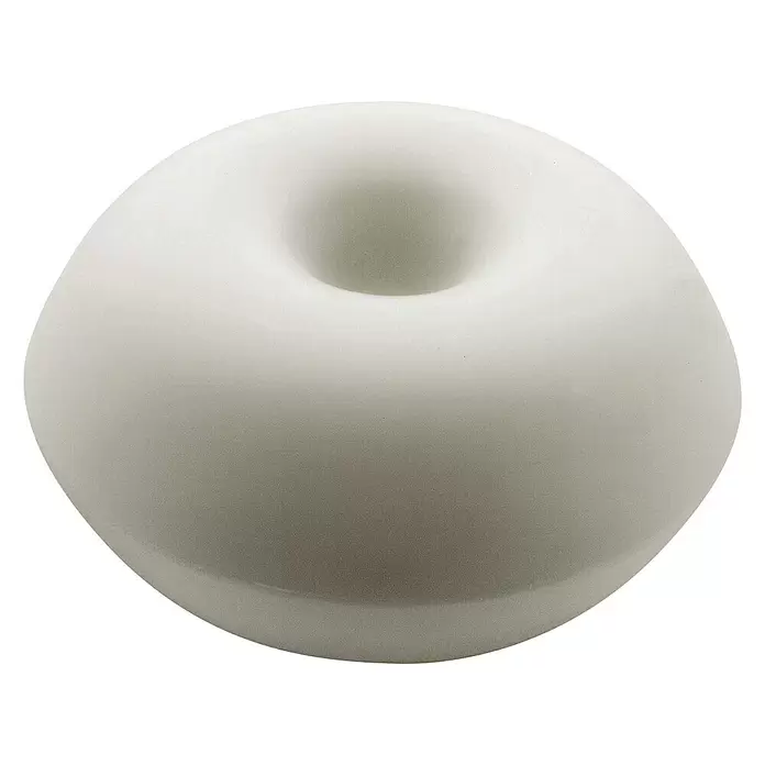 Boya con agujero pasante - Blanco, Polietileno, Diámetro: 80 mm - Vista angular
