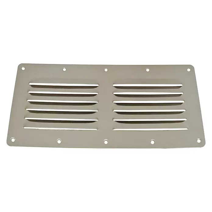 Rejilla de ventilación - L x An x Al: 230 x 115 x 8 mm, Acero inoxidable - Vista descendente