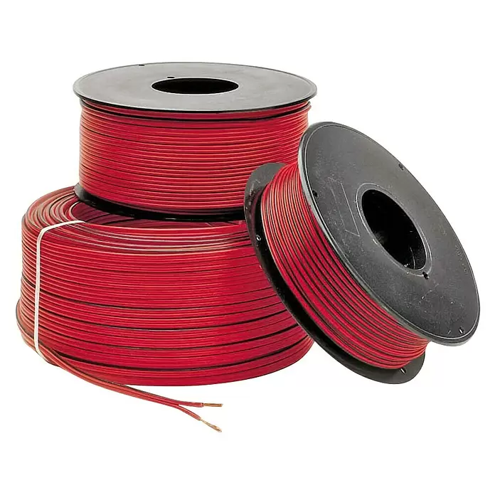 Cable paralelo bicolor a metros - Sección: 2,5 mm², Largo: 100 m - Vista frontal