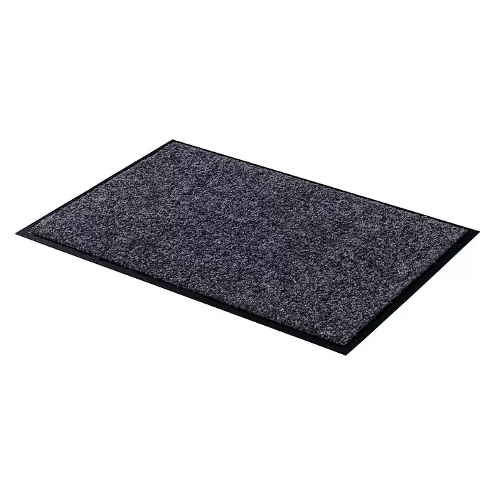 Astra Schmutzfangmatte Proper Tex - Uni, Blaugrau, 250 x 90 cm, Material Nutzschicht: 100 % Polyamid - Diagonale Ansicht