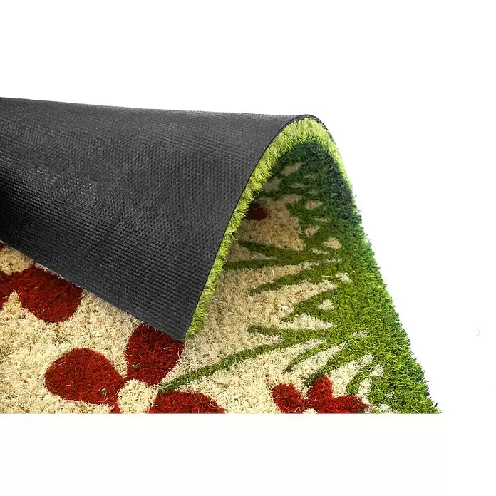 Astra Coco Kokosfußmatte Style - Blumenwiese, Bunt, 40 x 60 cm, 100 % Kokos - Detailaufnahme