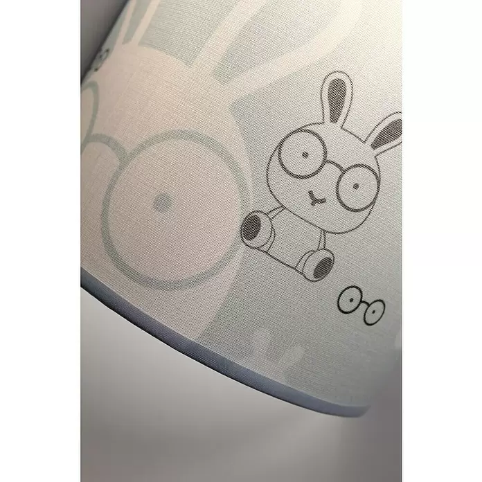 Idp Lampshades Aplique de pared Bunny - 40 W, L x An x Al: 10 x 20 x 20 cm, Azul, E27 - Foto ambiente