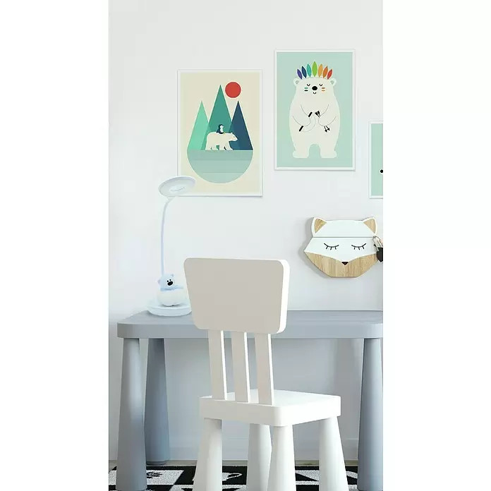 Idp Lampshades Lámpara de sobremesa LED Nestor - 3 W, L x An x Al: 13 x 13 x 22 cm, Azul - Foto ambiente