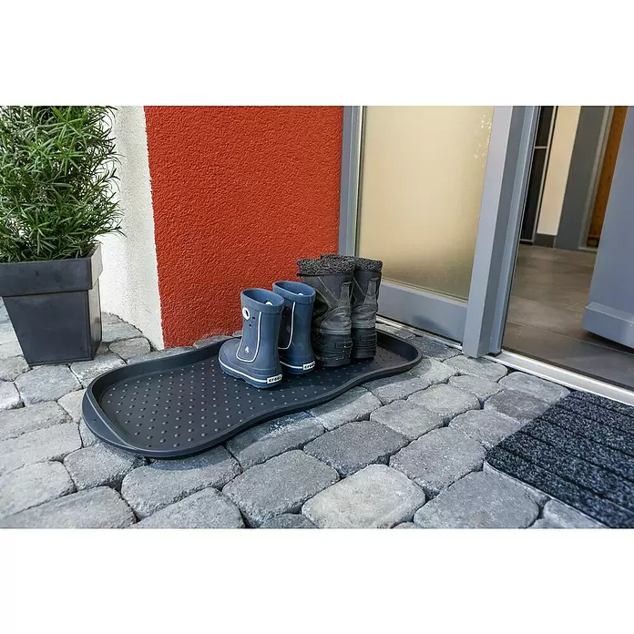 Astra Schuhabtropfschale - 75 x 38 cm, Schwarz, Mit Noppen - Stimmungsaufnahme