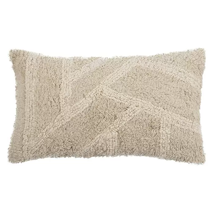 Cojín Samoa - Natural, 50 x 30 cm, 100% algodón - Vista frontal