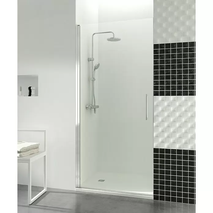 GME Mampara de ducha frontal Open Combi A - An x Al: 55 x 195 cm, Espesor: 6 mm, Plata brillo - Foto ambiente