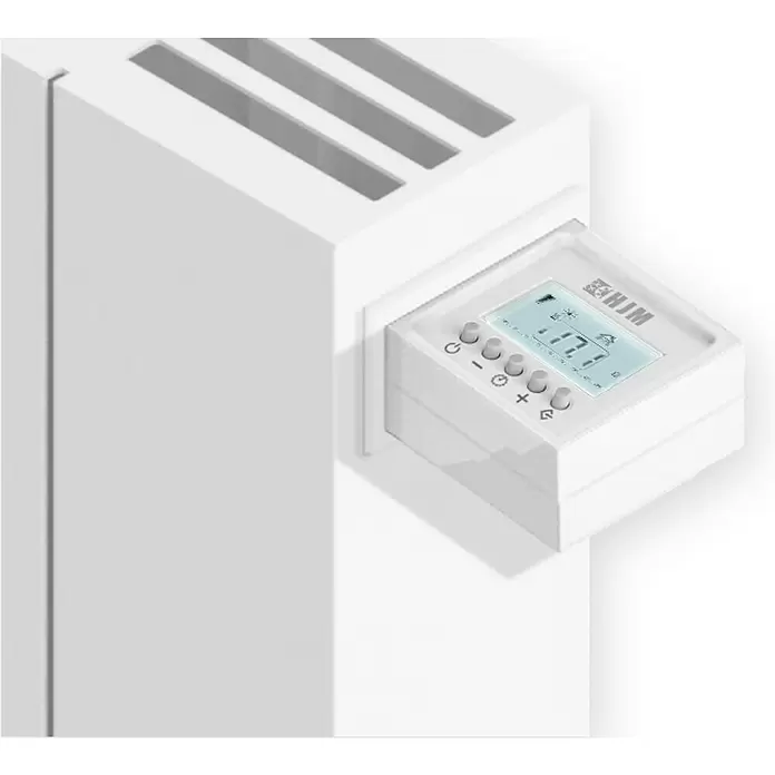 HJM Emisor térmico seco Ava - 1.500 W, Blanco, 7,5 x 67,2 x 50 cm - Primer plano