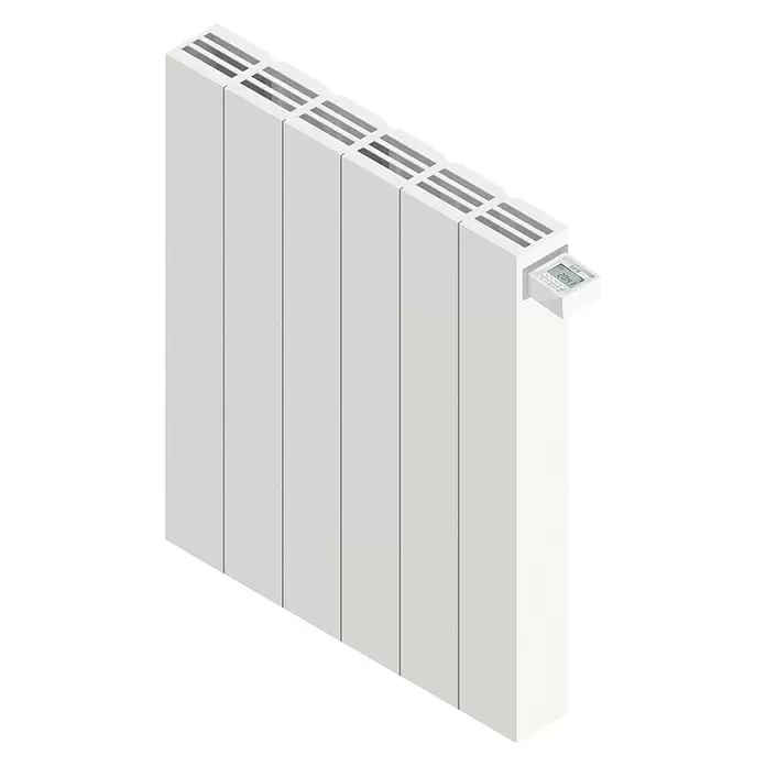 HJM Emisor térmico seco Ava - 1.000 W, Blanco, 7,5 x 50,4 x 50 cm - Vista angular