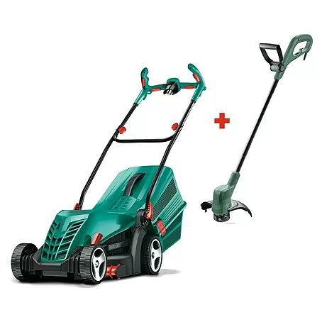 Bosch  Cortacésped eléctrico ARM 34 y Recortabordes EasyGrassCut 26