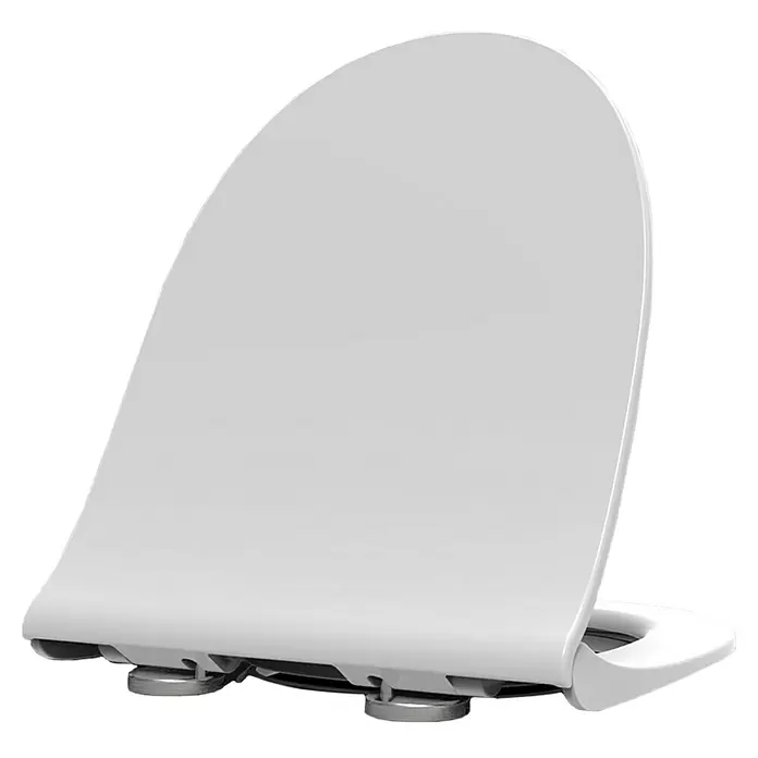 Tapa de WC Bali - Con caída amortiguada, Termoplástico, Blanco - Vista angular
