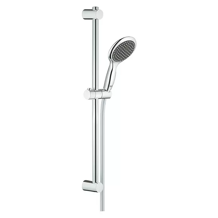Grohe Conjunto de ducha Vitalio Rain 115 - Distancia entre orificios: 47 cm - 62 cm, Tipos de chorro: Rain, Rain O², Cromo - Vista angular