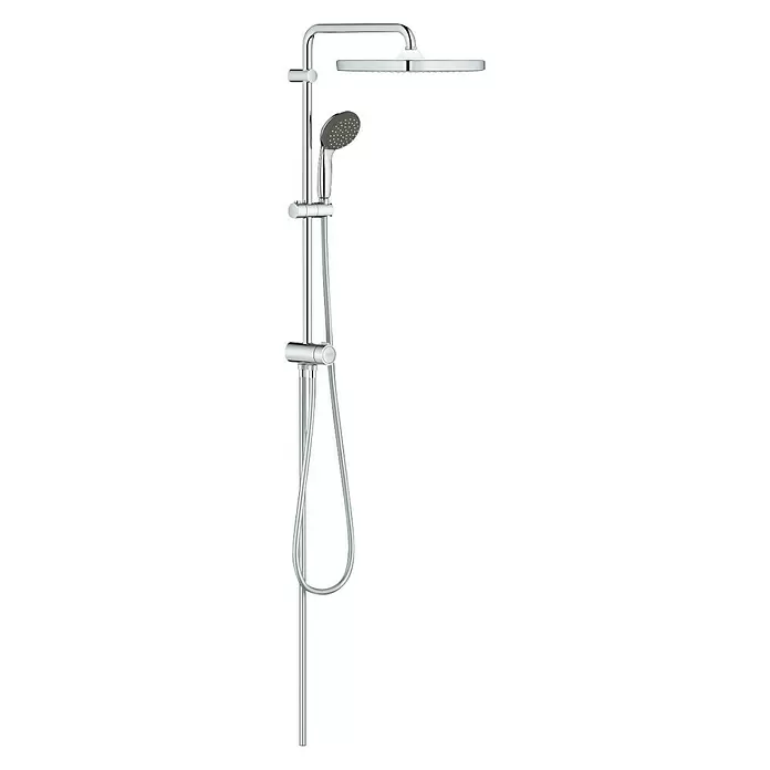 Grohe Vitalio Start Sistema de ducha System 250 Cube - Distancia entre orificios: 62 cm, Número de tipos de chorro: 2 ud., Cromo - Vista angular