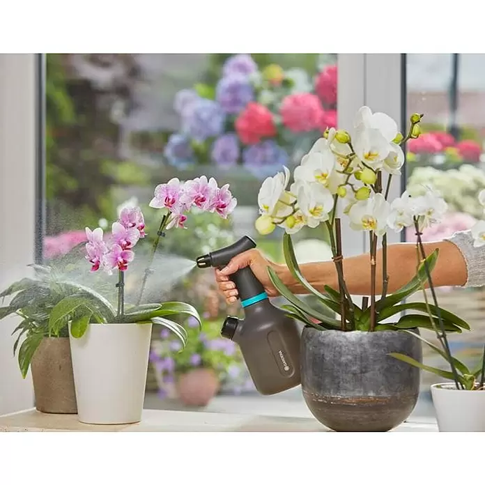 Gardena Prskalica za cvijeće - Crno-plave boje, 1 l - Proizvod u upotrebi