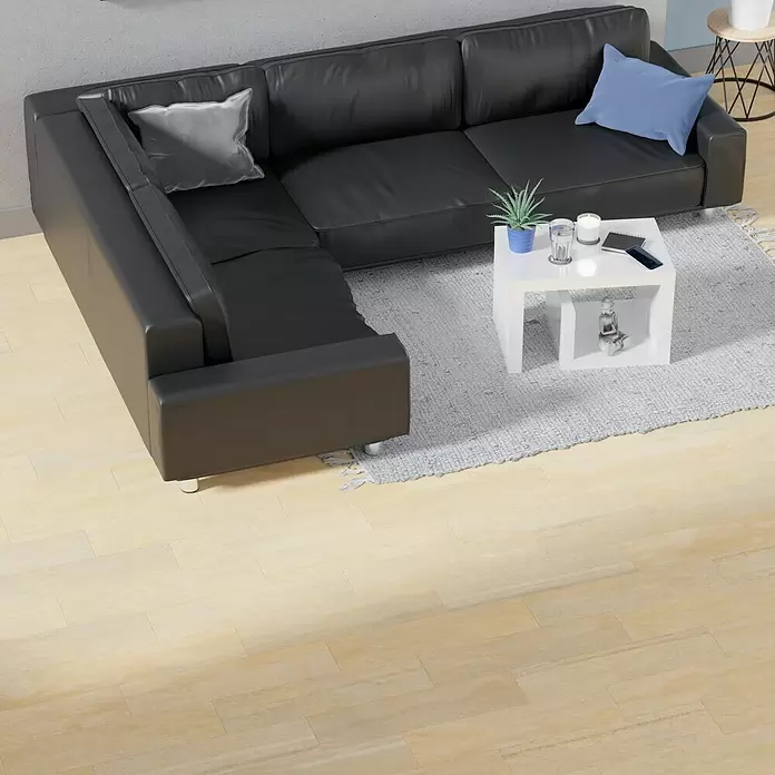 Feinsteinzeugfliese Top Forest Mocca - 15 x 60 cm, Beige, Matt - Stimmungsaufnahme