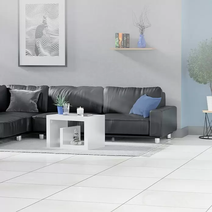 Feinsteinzeugfliese Marmi Statuario - 60 x 60 cm, Weiß, Glänzend - Stimmungsaufnahme