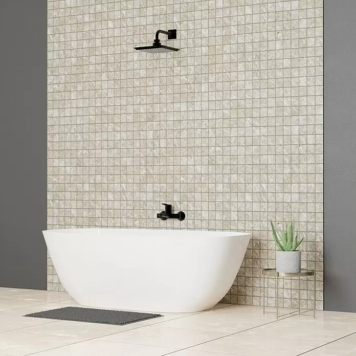 Atlas Concorde Mozaik pločica Regent Ivory - 30 x 30 cm, Bež-smeđe boje, Mat - Živopisni prikaz