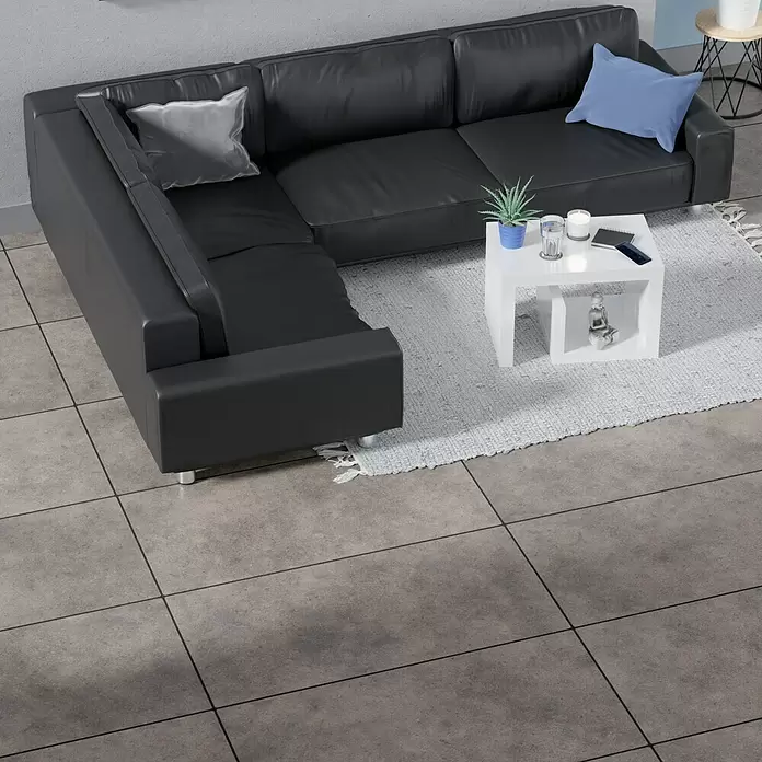 Feinsteinzeugfliese Serpico - 60 x 120 cm, Coolgrey, Matt - Stimmungsaufnahme