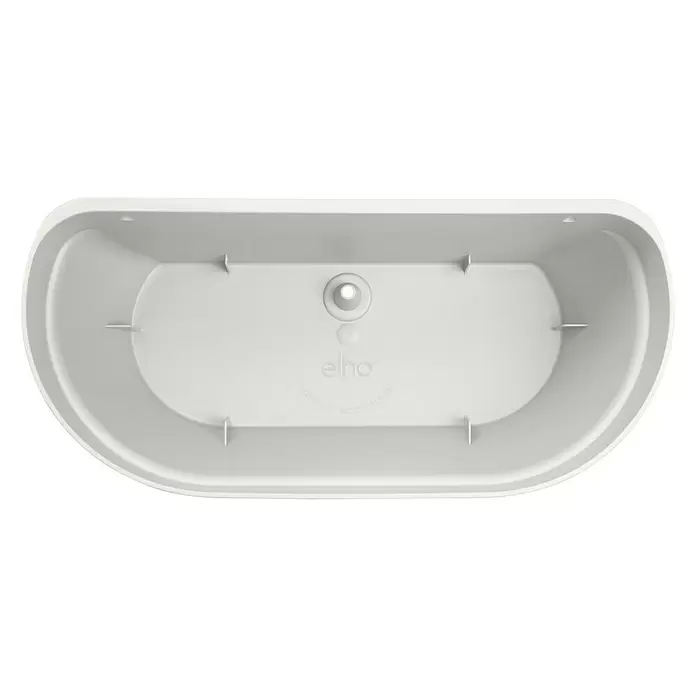 Elho Wand-Pflanzkasten Vibia Campana - Außenmaß (L x B x H): 35 x 16,2 x 14,8 cm, Kunststoff, Seidenweiß - Ansicht von oben