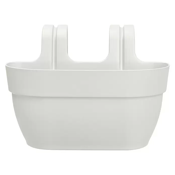 Elho Balkonkasten Vibia Campana Easy Hanger - Max. Außenlänge: 36 cm, Seidenweiß - Vorderansicht