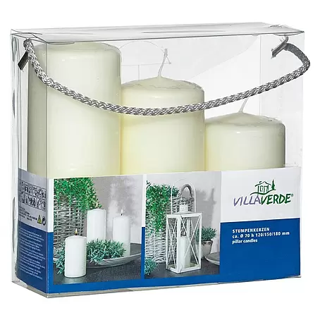 Stumpenkerzen-Set Abgestuft