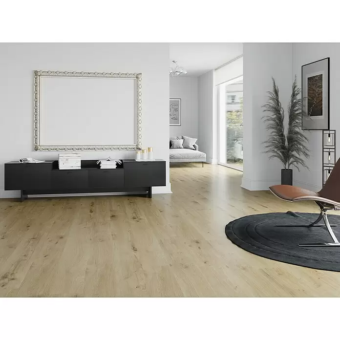 Laminado AC5-33 Roble Ventura - 1.200 x 196 x 10 mm, AC5 - Foto ambiente