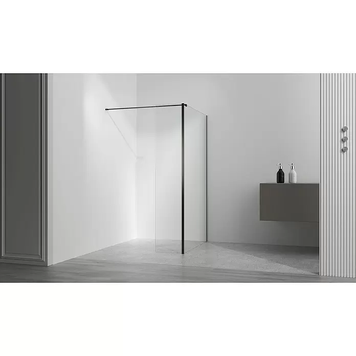 Douchewand Chelsea - b x h: 45 x 200 cm, Dikte: 8 mm, Transparant - Sfeeropname