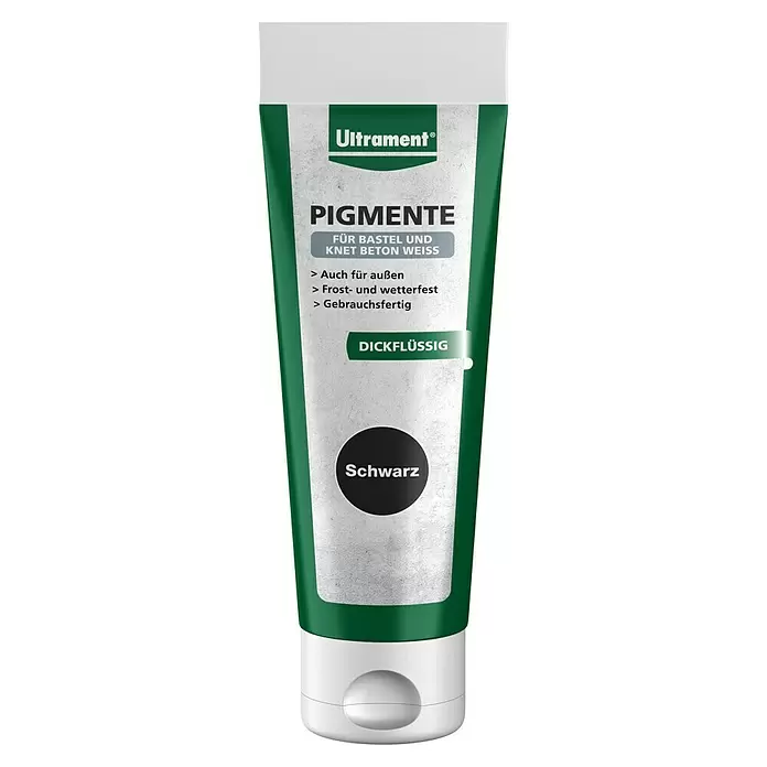 Ultrament Pigment - Schwarz, 100 ml - Vorderansicht