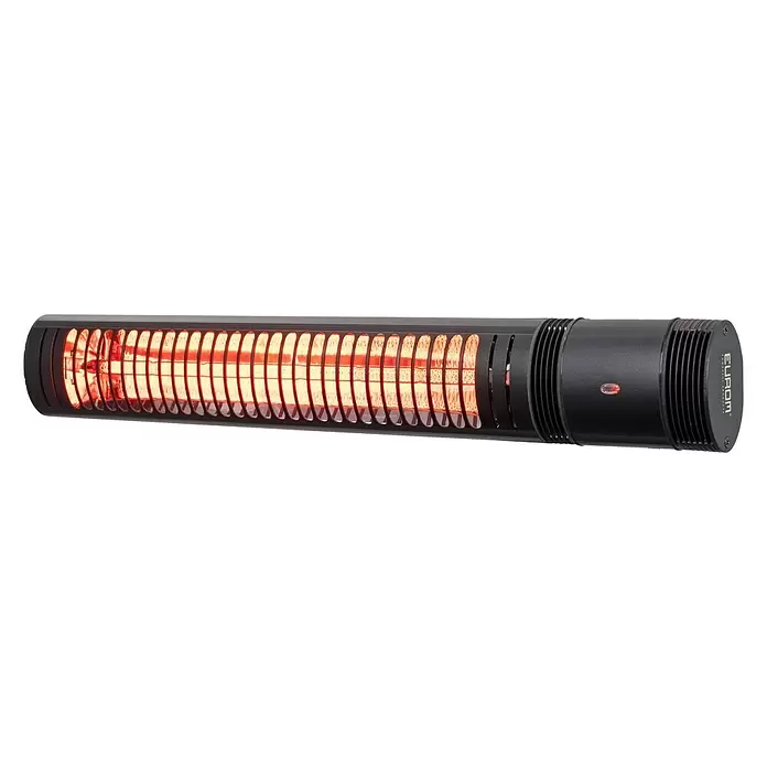 Eurom Terrasverwarming Golden 1500 Slim - 1.500 W, Zwart - Diagonaal zicht