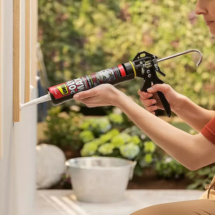 UHU Poly Max Montagekleber Sofort Power - 425 g, Weiß - Anwendungsbeispiel