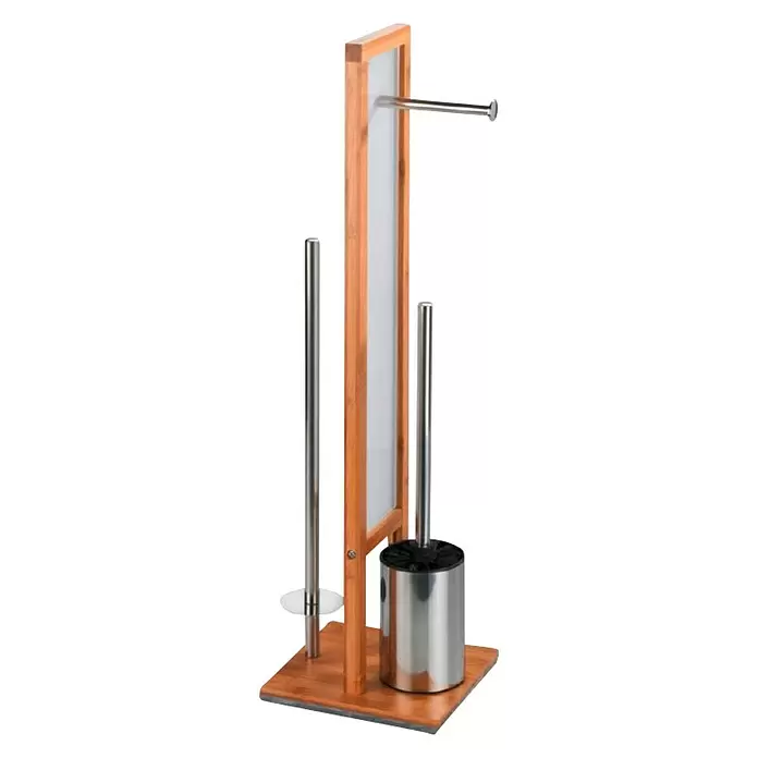 Wenko Garnitura WC četke - Visina: 70 cm, Natur - Dijagonalni pogled
