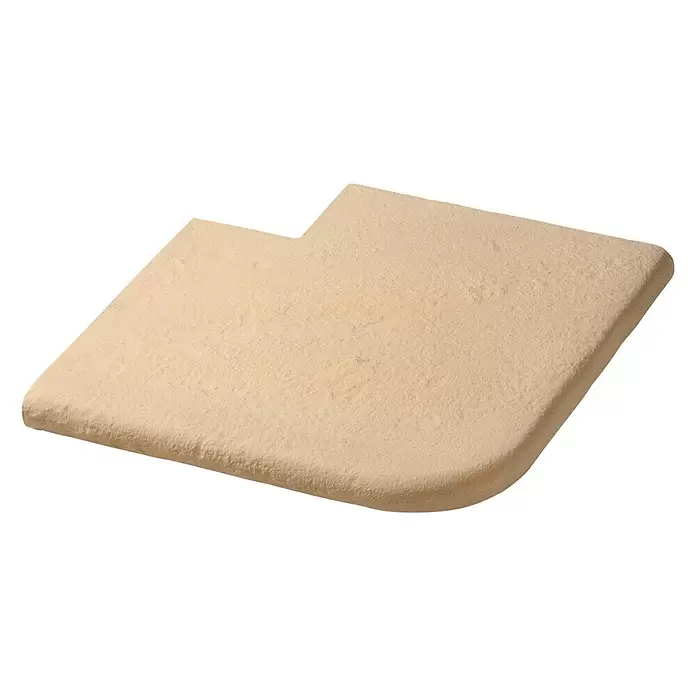 SAS Domus Spa Beckenrandstein-Set Außenwand - L x B x S: 40 x 30 x 3,5 cm, Geeignet für: Pools, Beton, Crema - Diagonale Ansicht