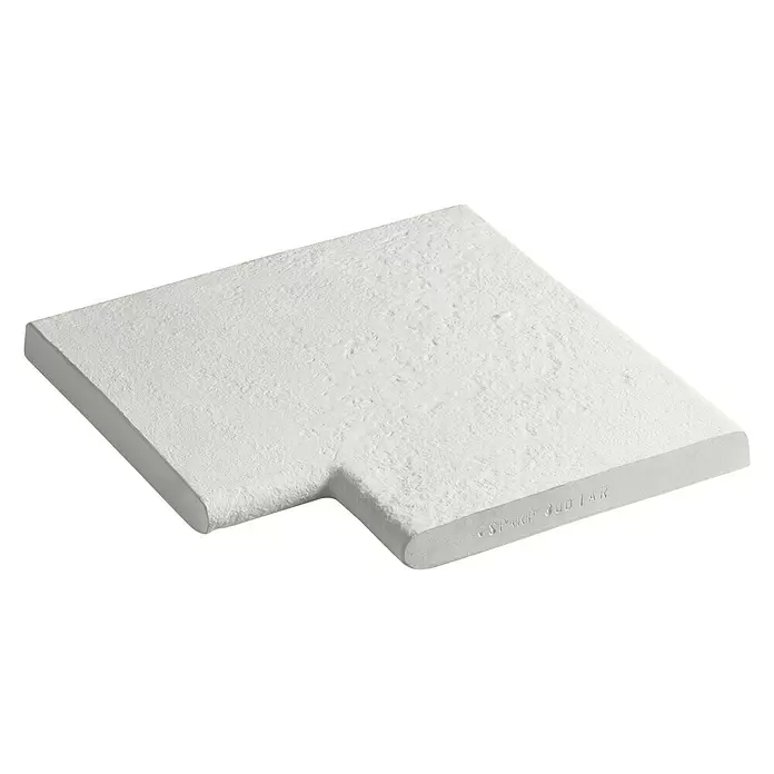 SAS Domus Spa Beckenrandstein-Set Innenwand-Ecke - L x B x S: 40 x 30 x 3,5 cm, Geeignet für: Pools, Material: Beton, Farbe: Weiß - Diagonale Ansicht